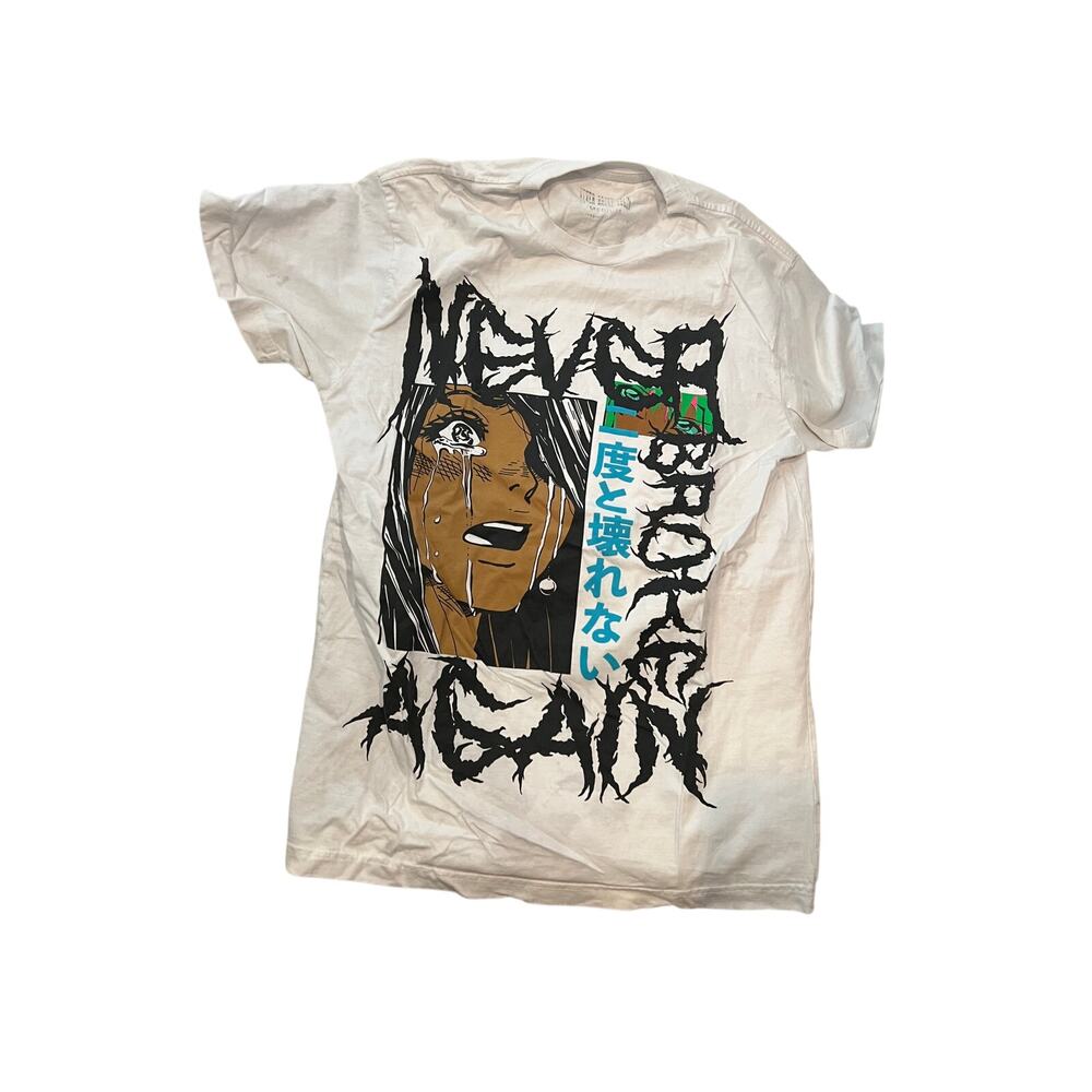 Never Broke Again Anime White T-Shirt Mens M